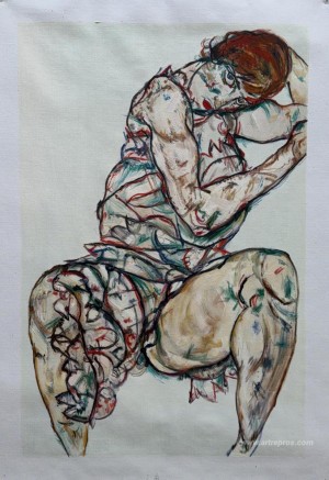 Seated Woman with Her Left Hand in Her Hair