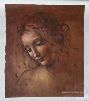 Head of a Young Woman with Tousled Hair (Leda)