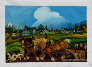 Planting with horses