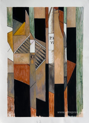 Still Life with Bottle and Cigars