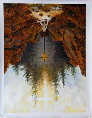 Cross in the forrest