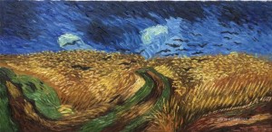 Wheatfield with Crows