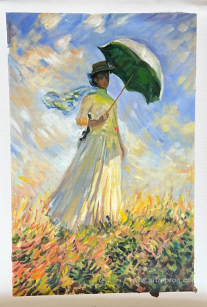 Woman with a Parasol, Facing Right (also known as Study of a Fig