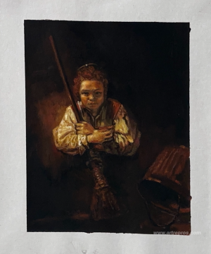 A Girl with a Broom