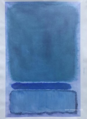 Untitled (Green on Blue)