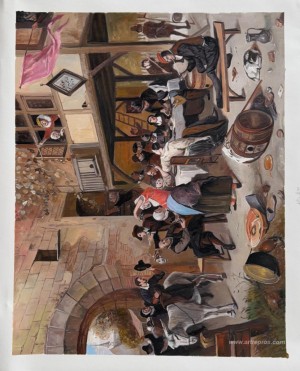 Feast of the Chamber of Rhetoricians near a Town Gate