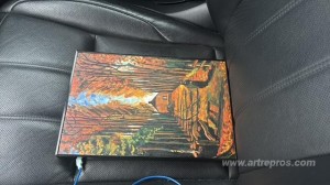 Avenue of Poplars at Sunset 