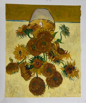 Still Life - Vase with Fifteen Sunflowers