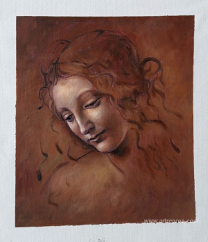 Head of a Young Woman with Tousled Hair (Leda)