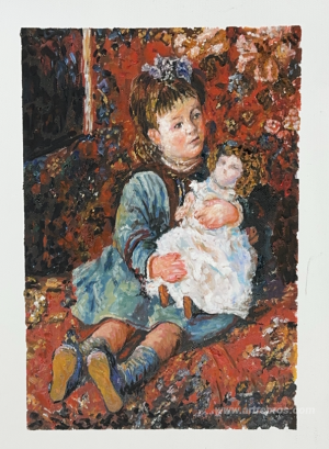 Portrait of Germaine Hoschede with a Doll