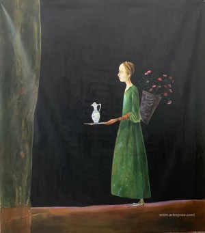 Girl With Flowers