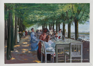 The Terrace at the Restaurant Jacob in Nienstedten on the Elbe